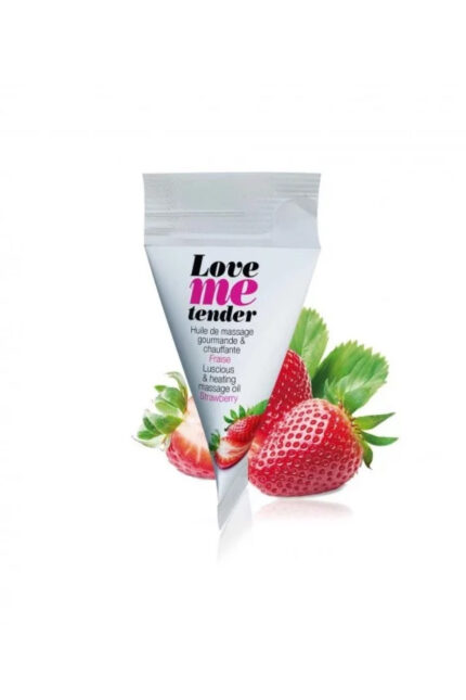 Massage warming oil with strawberry aroma 10 ML Love to Love Cosmeto у пробнику